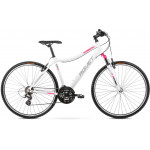Krosový bicykel Romet Orkan D 28 S 15" bielo ružový 12